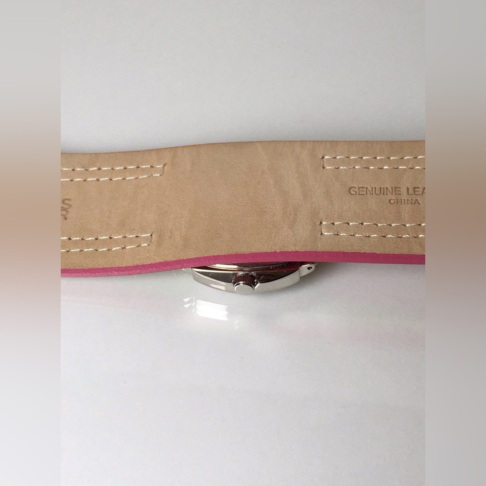 Wilsons Leather Pink & Green Watch Stainless Steel 5 5/8” - 7 1/4” - Picture 5 of 9